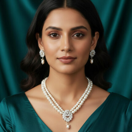 Radiant  Pearl Necklace Set