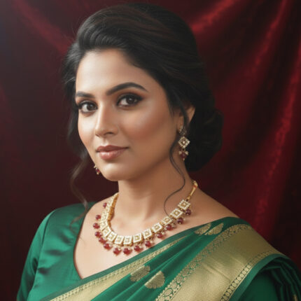 red crystal golden set