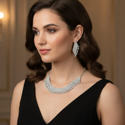 Silver Diamond Necklace