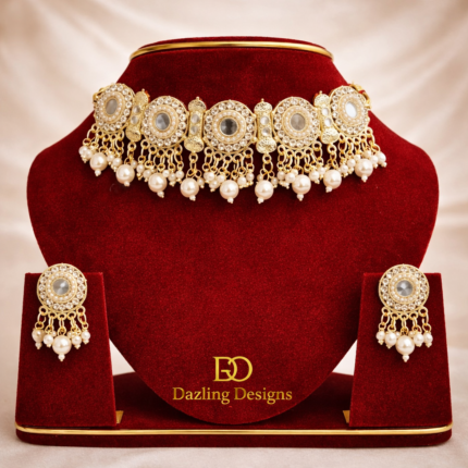 The Imperial Gold & Pearl Choker Set