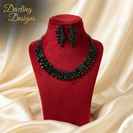 Noir Crystal Necklace Set