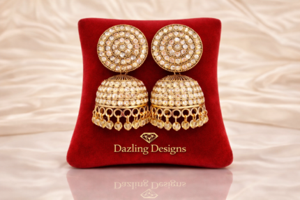 Royal Kundan Pearl Jhumka Earrings