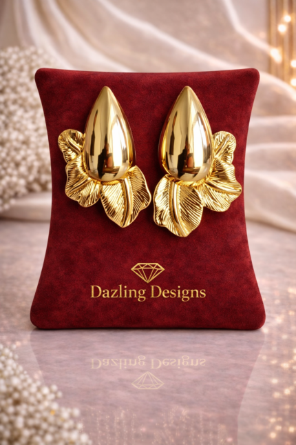 Sculpted Gilded Flora Earrings