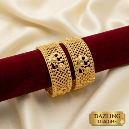 The Mayura Filigree Statement Kada Set