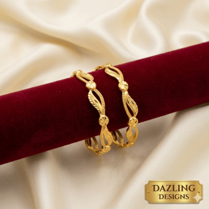 Golden Vine Elegance Bangles